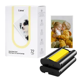 Liene PixCut 4x6" printer paper, 72 sheets